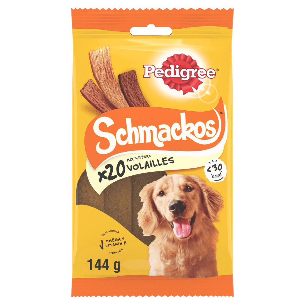 Pedigree® SCHMACKOS™ Récompenses Au Poulet Pour Chien 20 x 7,2g