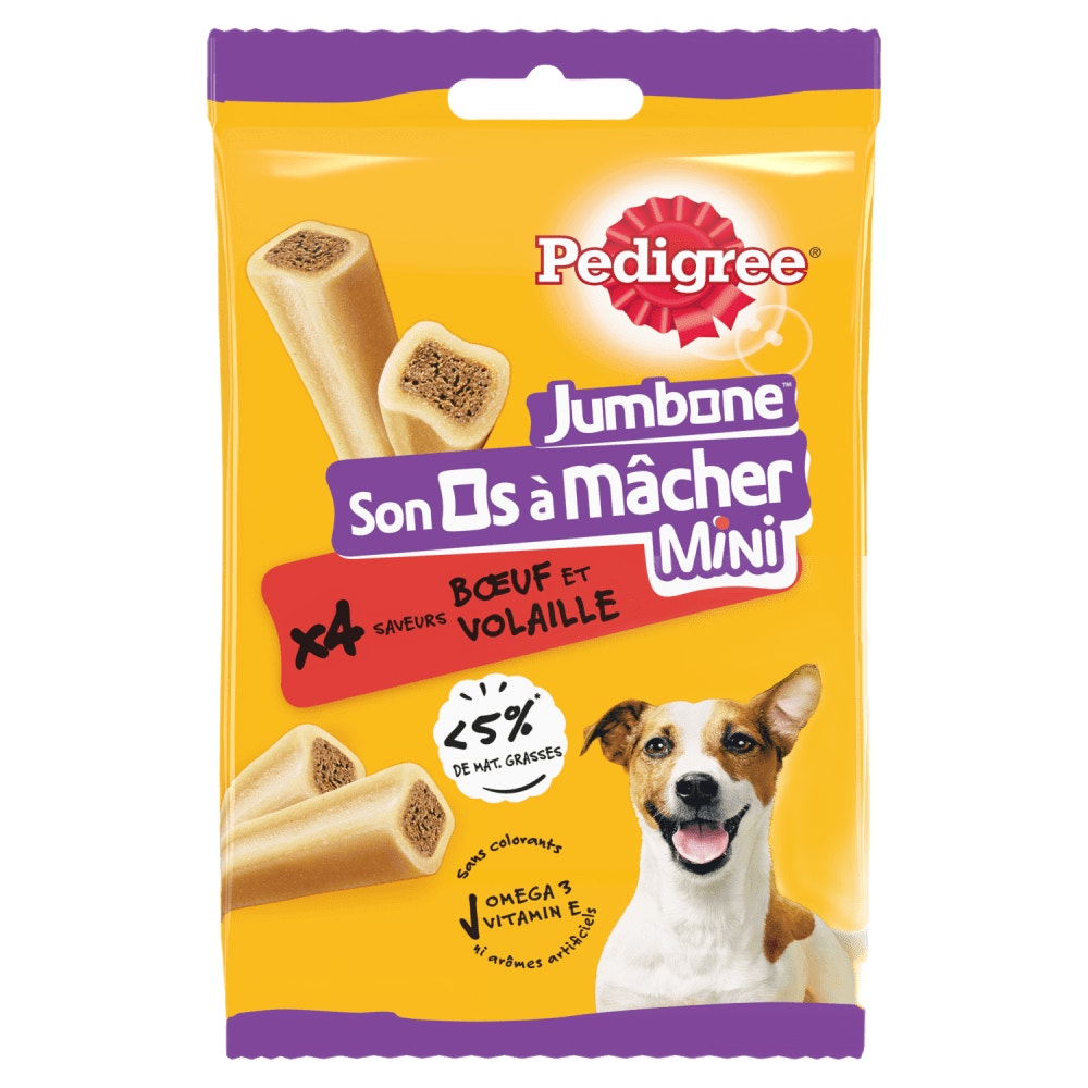 Pedigree® JUMBONE™ Son Os À Macher Récompenses Pour Petit Chien 4 x 40g