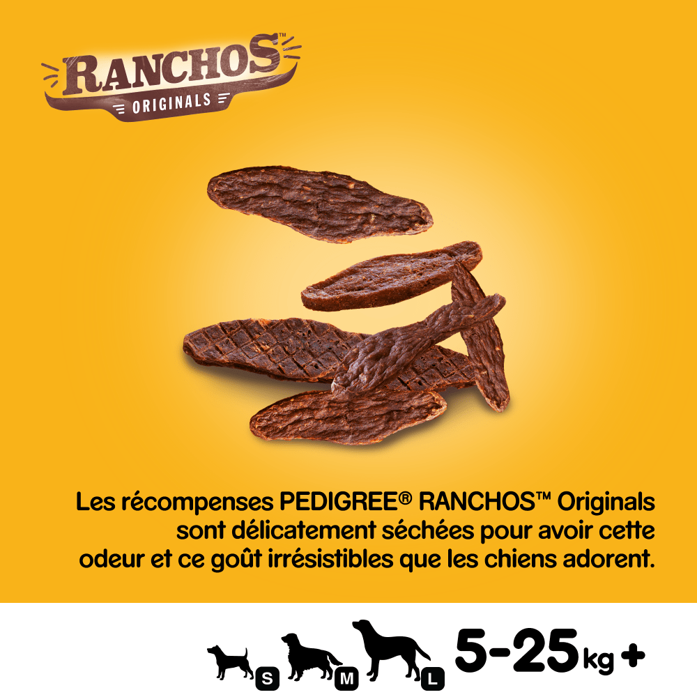 Pedigree® RANCHOS™ Original Récompense Au Bœuf Pour Chien 70g