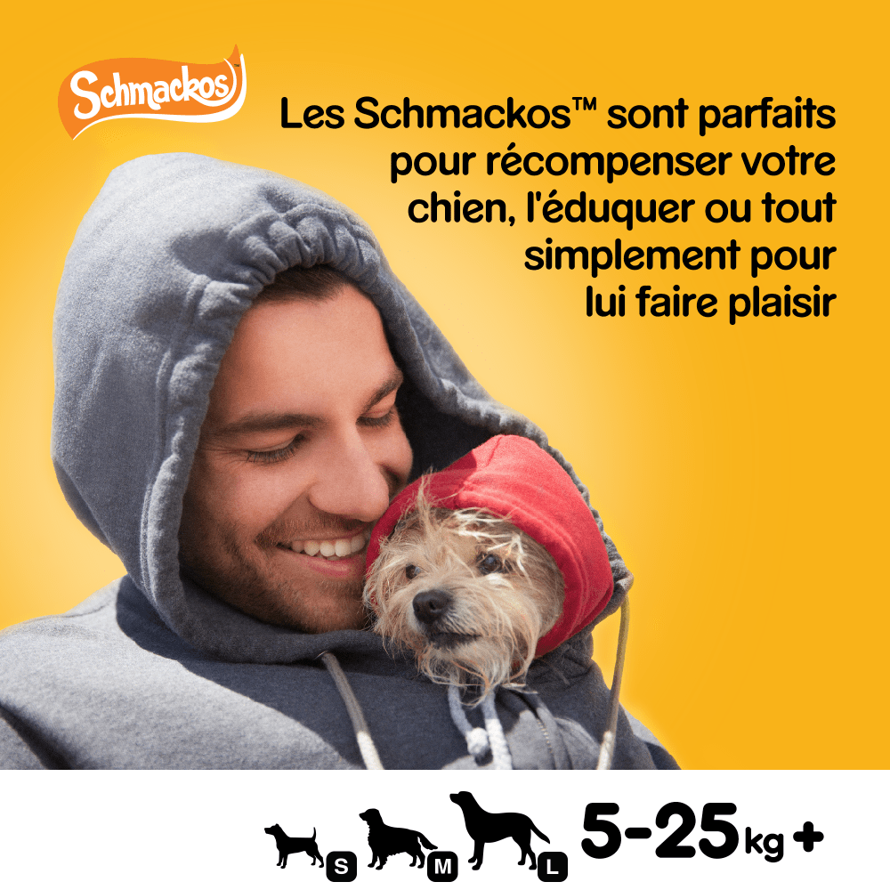 Pedigree® SCHMACKOS™ Récompenses Au Poulet Pour Chien 20 x 7,2g