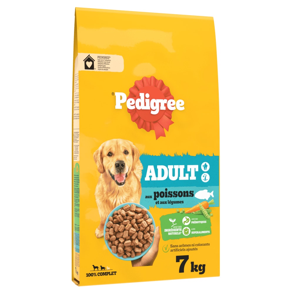 Pedigree® Croquettes Aux Poissons et Aux Légumes Pour Chien Junior, 7kg