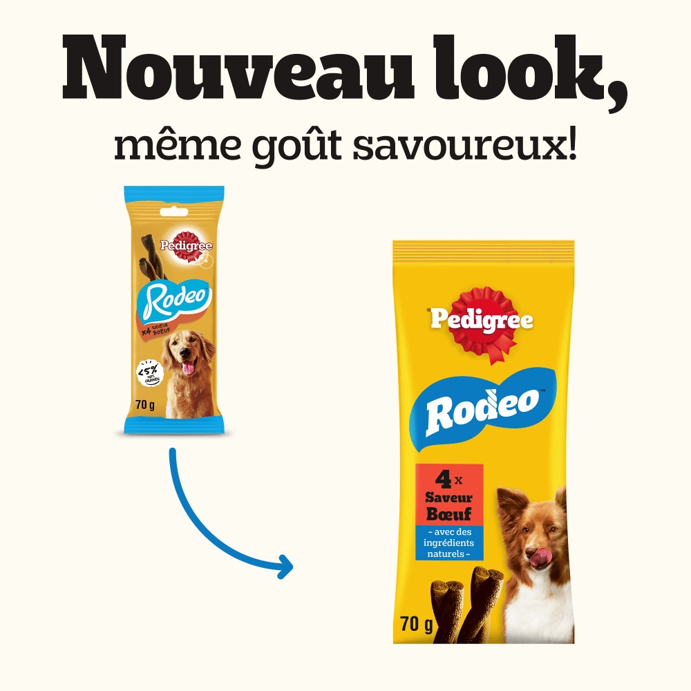 Pedigree® RODEO™ Récompenses Au Bœuf Pour Chien x4