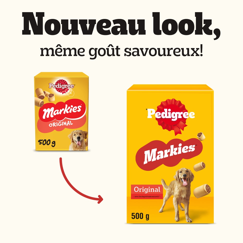 Pedigree® MARKIES™ Biscuits Fourrés Pour Chien 500g