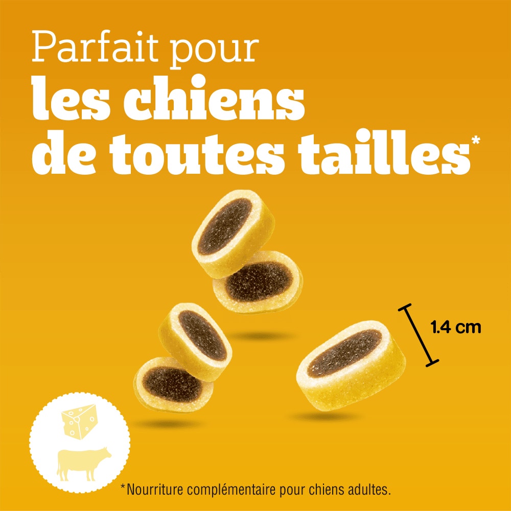 Pedigree® TASTY MINIS™ Mini Bouchées Au Bœuf Et Fromage Pour Chien 140g