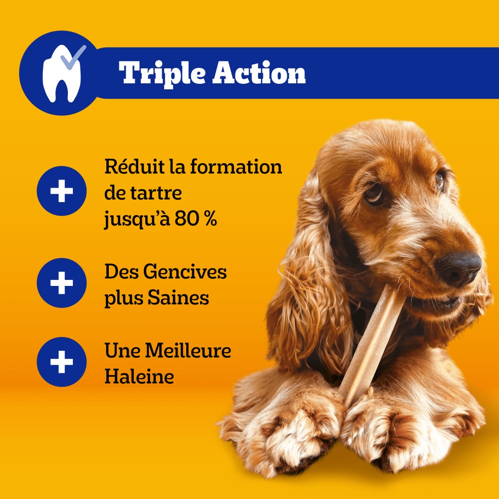 Pedigree® DENTASTIX™ Bâtonnets Hygiène Bucco-Dentaire Pour Grand Chien x7, x28 & x56