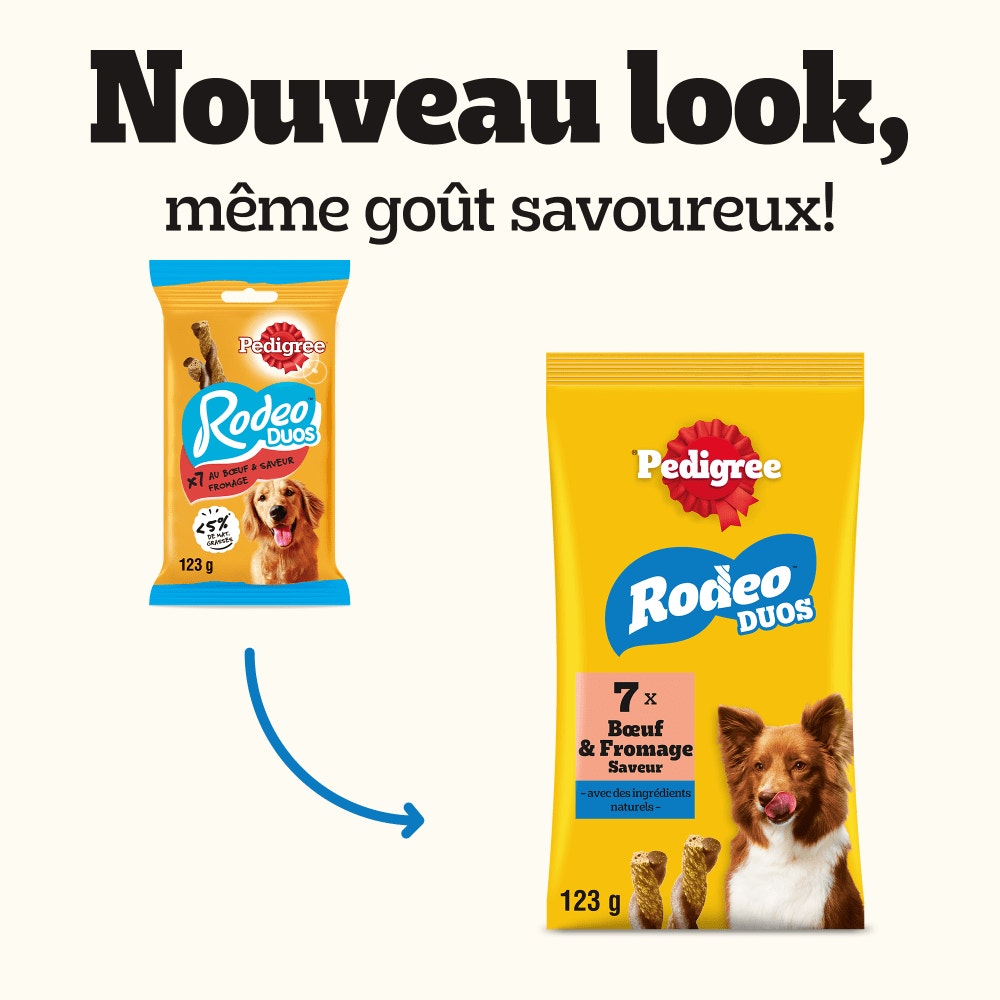 Pedigree® RODEO™ DUOS Récompenses Au Bœuf Et Fromage Pour Chien x7