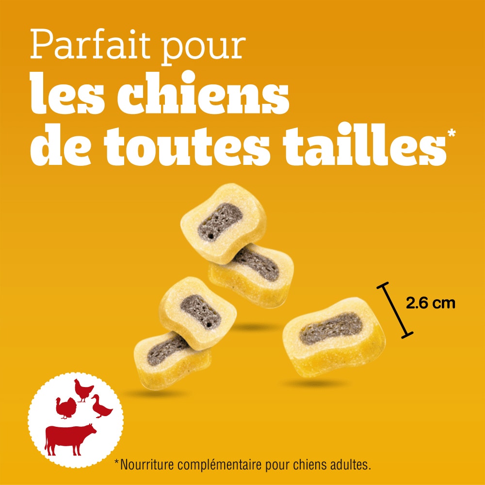 Pedigree® TASTY MINIS™ Bouchées Fourrées Au Bœuf Pour Chien 155g