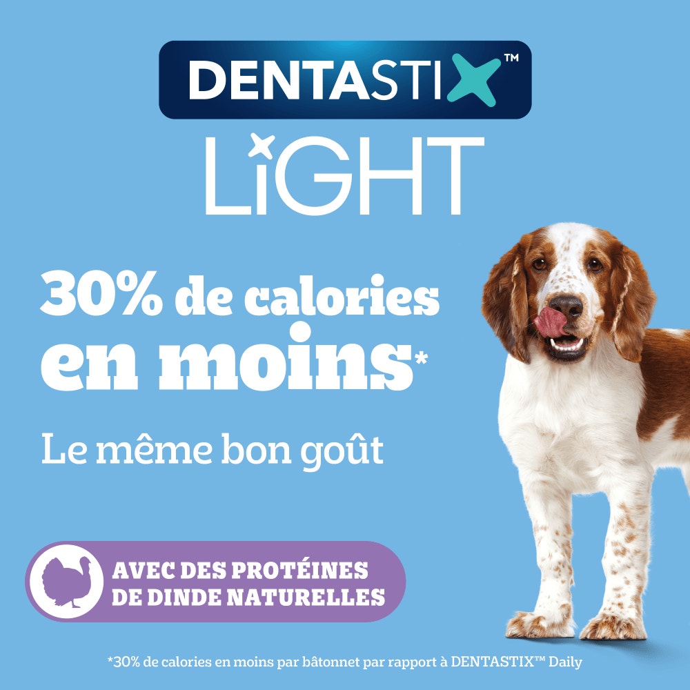 Pedigree® DENTASTIX™ Light Saveur Dinde Pour Chiens De 15 À 25kg, 98g