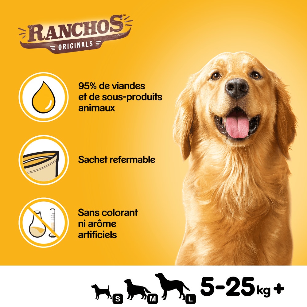 Pedigree® RANCHOS™ Original Récompense Au Bœuf Pour Chien 70g