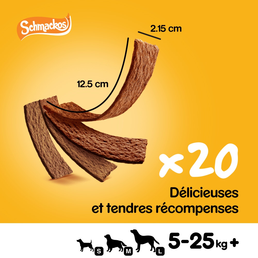 Pedigree® SCHMACKOS™ Récompenses Multi Pour Chien 20 x 7,2g