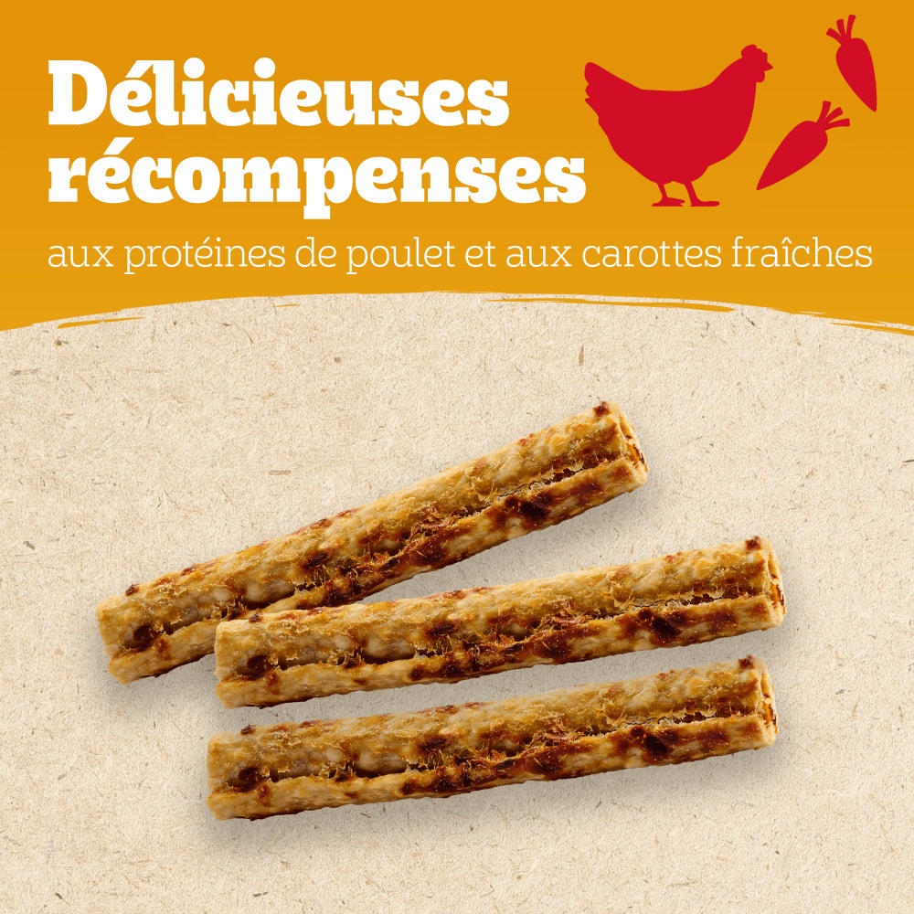 PEDIGREE® RANCHOS™ Lastin Layers Bâtonnets Au Poulet Récompenses Pour Chien Adulte 8x60g