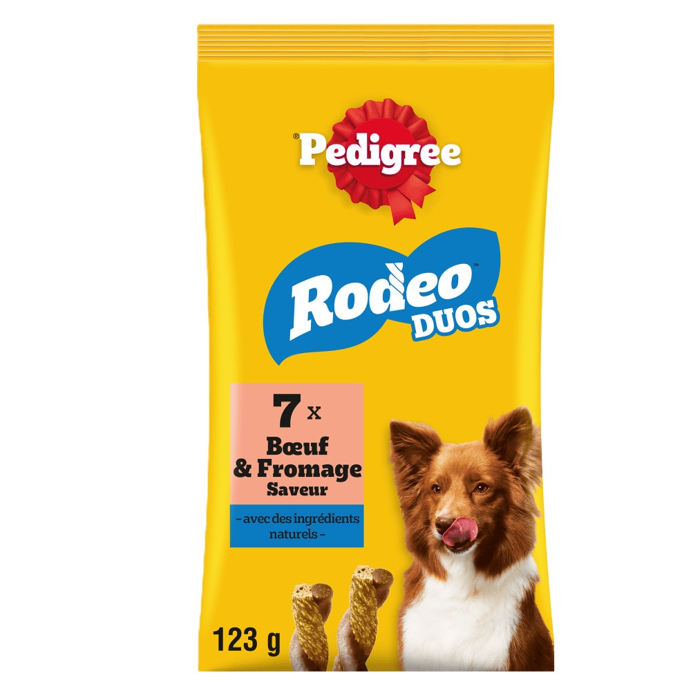 Pedigree® RODEO™ DUOS Récompenses Au Bœuf Et Fromage Pour Chien x7