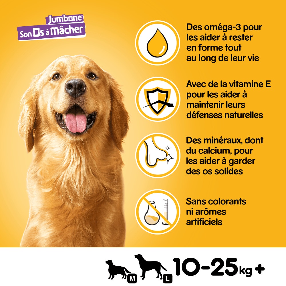 Pedigree® JUMBONE™ Son Os À Macher Récompenses Pour Moyen Chien 2 x 90g