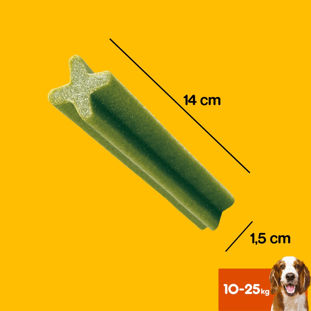 Pedigree® DENTASTIX™ Fresh Bâtonnets Hygiène Bucco-Dentaire Pour Moyen Chien 7 x 25,7g