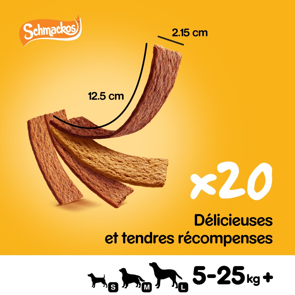 Pedigree® SCHMACKOS™ Récompenses Au Poisson Pour Chien 20 x 7,2g