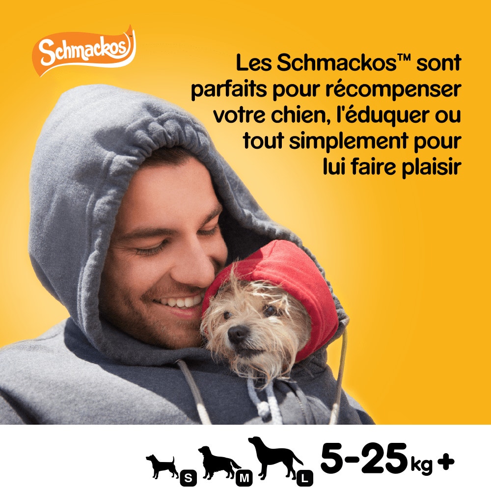 Pedigree® SCHMACKOS™ Récompenses Multi Pour Chien 20 x 7,2g