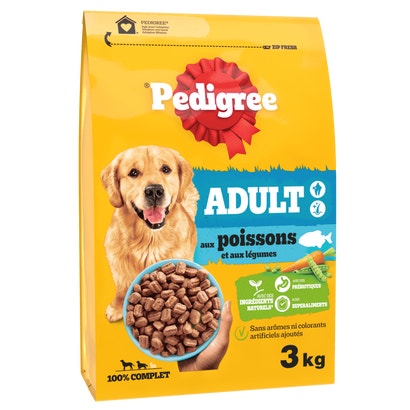 Croquettes Aux Poissons et Aux Légumes Pour Chien Adulte