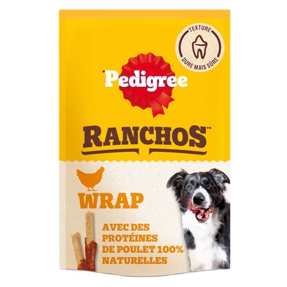 RANCHOS™ Wrap Bâtonnets Au Poulet, Au Canard et À la Dinde Récompenses Pour Chien Adulte