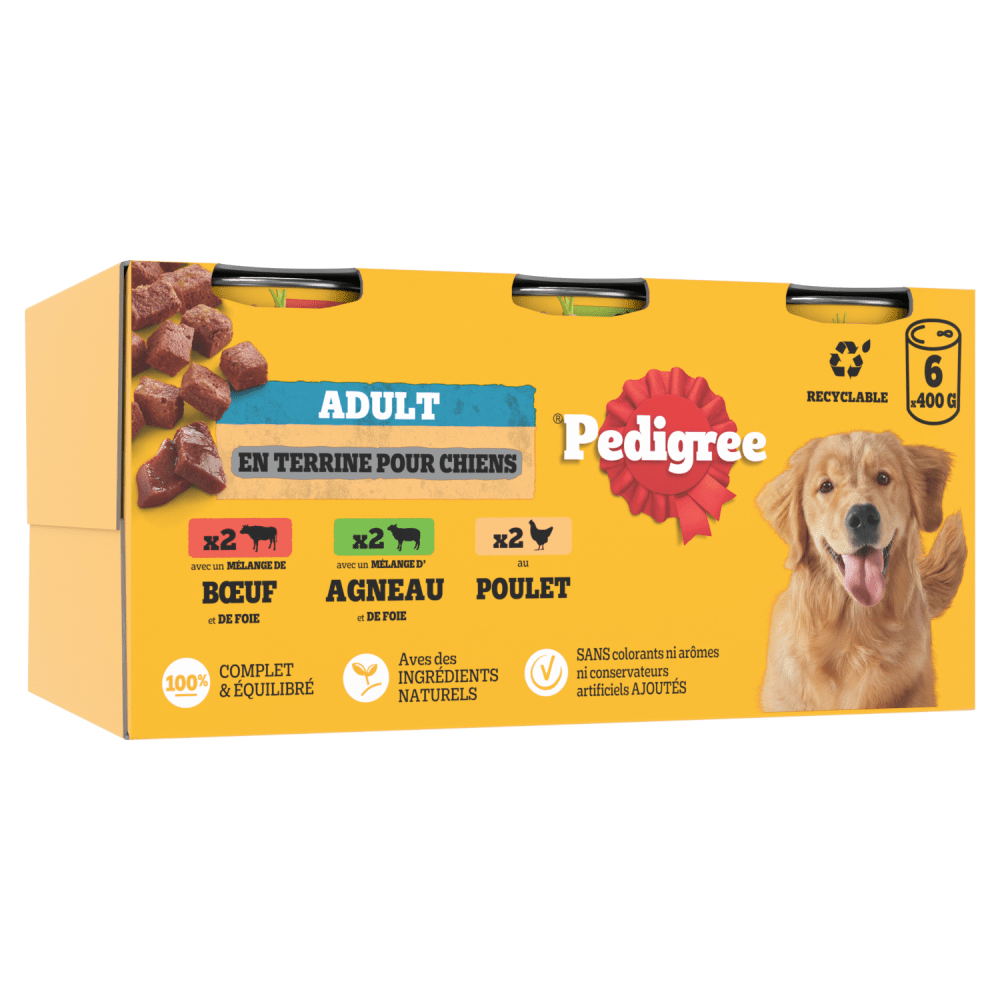 Boîtes En Terrine Pour Chien Adulte 3 Variétés