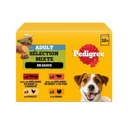 Sachets Fraîcheur En Sauce 4 Variétés Pour Chien