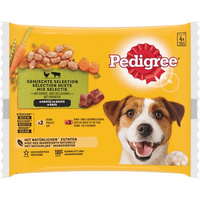 Sachets Fraîcheur En Sauce Poulet Duo Bœuf Foie Chien